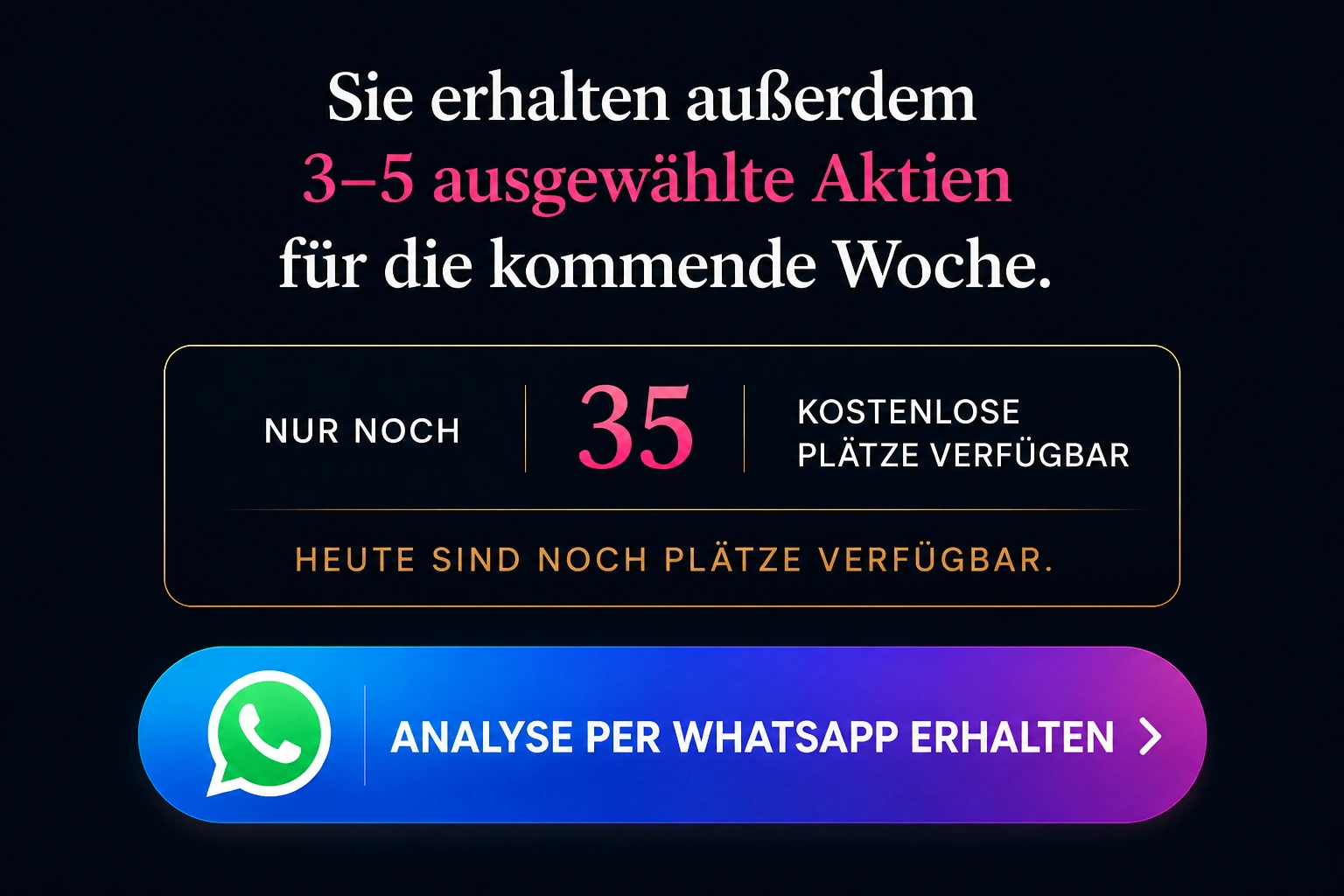 Analysebericht über WhatsApp erhalten